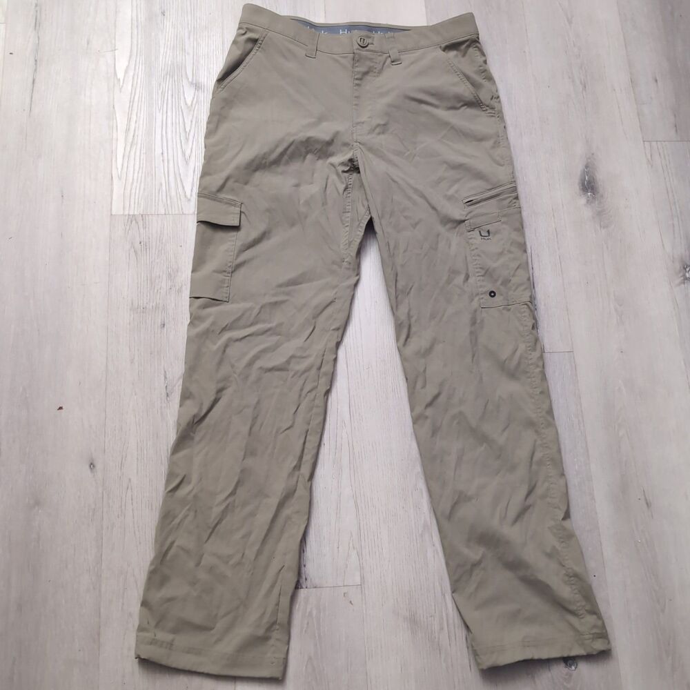 HUK Icon Pro Performance Fishing Cargo Pants Mens Size 34